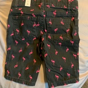Girls Size 5 Shorts Flamingo Print Children's Place (NEW With Tags)